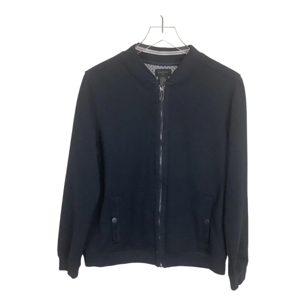 Magaschoni Men's Bomber Jacket Navy Size‎ Medium